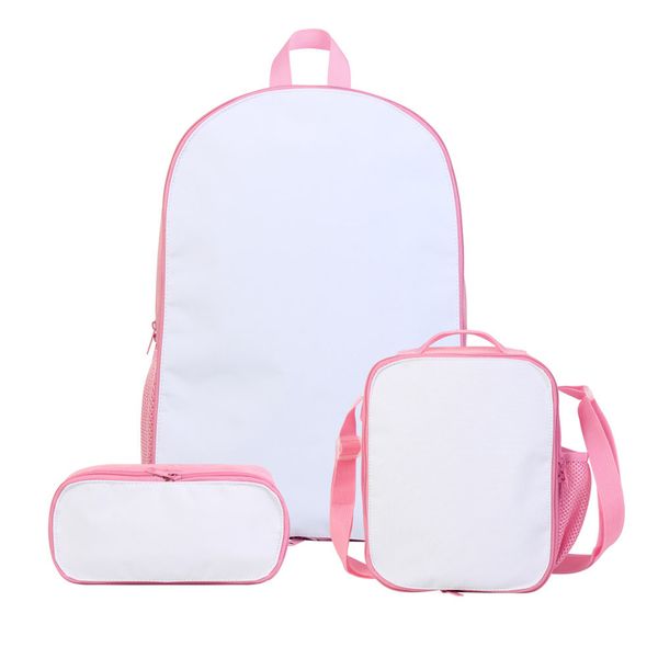 dhl50sets school bags sublimation diy white blank polyester3pcs/set large capacity lunch pencil bag
dhl50sets school bags sublimation diy white blank polyester3pcs/set large capacity lunch pencil bag