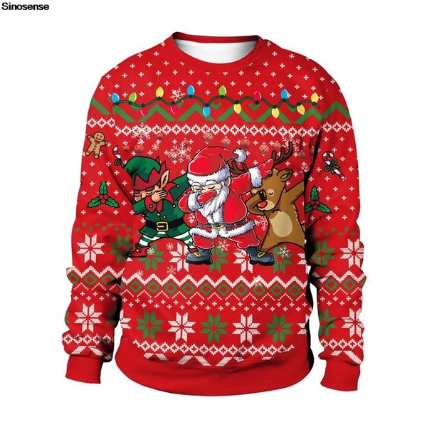 women's sweaters men women elf santa reindeer uly cristmas sweater pullover tacky xmas jumper 3d funny printed oliday party sweatsirt, White;black
women's sweaters men women elf santa reindeer uly cristmas sweater pullover tacky xmas jumper 3d funny printed oliday party sweatsirt, White;black