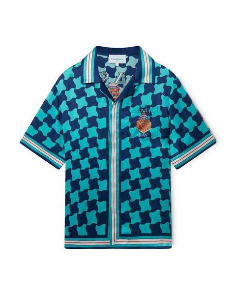 casablanca hawaiian shirt castle plaid thin printed loose shirt casual american style fake shirt for men and women, White;black
casablanca hawaiian shirt castle plaid thin printed loose shirt casual american style fake shirt for men and women, White;black