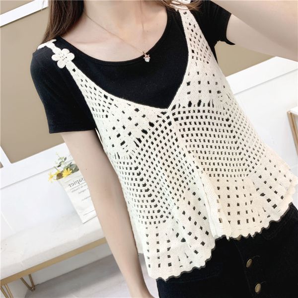 women's tanks camis knitted vest for women 2023 french vintage outerwear tank loose sleeveless blouse short suspender 230727, White
women's tanks camis knitted vest for women 2023 french vintage outerwear tank loose sleeveless blouse short suspender 230727, White