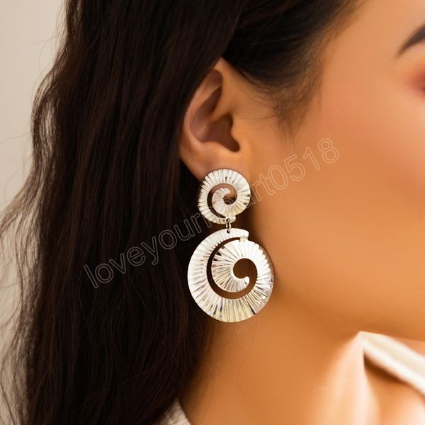 exaggerated big hollowed out round pendant earrings for women trendy large drop earrings fashion jewelry accessories female, Silver
exaggerated big hollowed out round pendant earrings for women trendy large drop earrings fashion jewelry accessories female, Silver