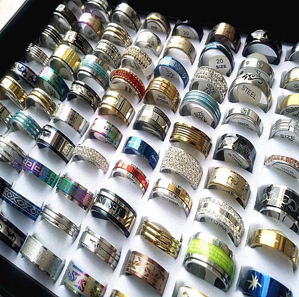 whole lots 50pcs mix styles men039s women039s fashion retro quality stainless steel wedding engagement jewelry rings bra2691817, Slivery;golden
whole lots 50pcs mix styles men039s women039s fashion retro quality stainless steel wedding engagement jewelry rings bra2691817, Slivery;golden