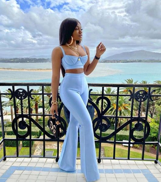 women039s two piece pants bandage set 2 pieces strap sleeveless bustiers and long bellbottoms trousers celebrity party sh1522748, White
women039s two piece pants bandage set 2 pieces strap sleeveless bustiers and long bellbottoms trousers celebrity party sh1522748, White