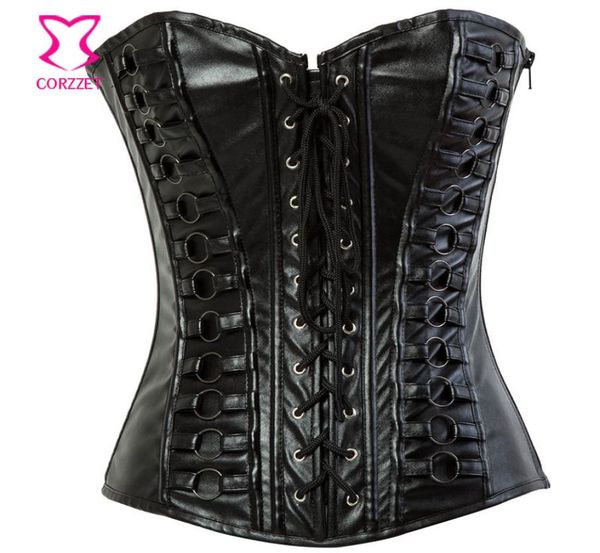 punk black faux leather corset overbust lace up front gothic steampunk corselet zipper waist trainer corsets with metal ring1026484, Black;white
punk black faux leather corset overbust lace up front gothic steampunk corselet zipper waist trainer corsets with metal ring1026484, Black;white