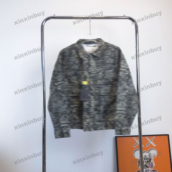 xinxinbuy men designer coat jacket starry sky flower jacquard fabric denim long sleeve women blue red green white s-2xl, Black;brown
xinxinbuy men designer coat jacket starry sky flower jacquard fabric denim long sleeve women blue red green white s-2xl, Black;brown