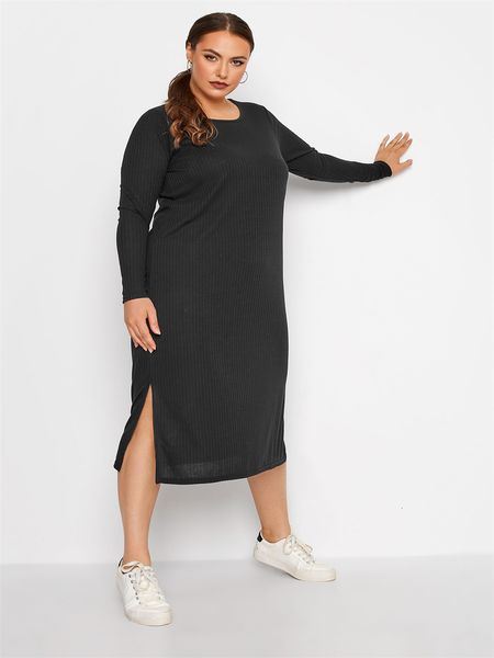 plus size dresses size elegant autumn ribbed knit midi dres black long sleeve straight dress female large casual 4xl 5xl 230727
plus size dresses size elegant autumn ribbed knit midi dres black long sleeve straight dress female large casual 4xl 5xl 230727