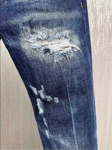women's jeans new d9855 men's and women's premium cotton eyelet patch blue denim skinny jeans and jeans tear jeans z230728
women's jeans new d9855 men's and women's premium cotton eyelet patch blue denim skinny jeans and jeans tear jeans z230728