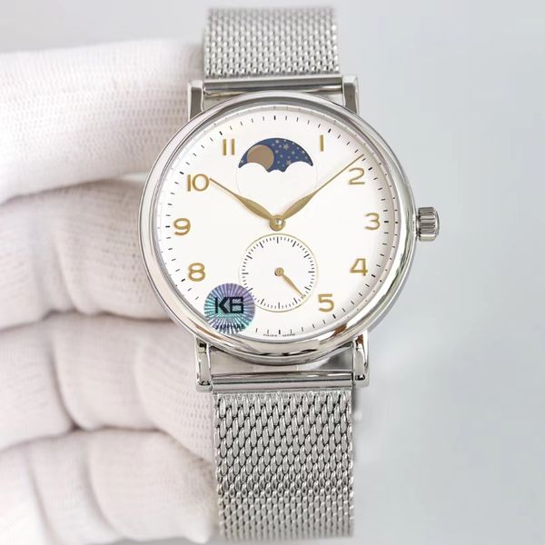 men's automatic watch long kinetic energy moon phase expert function full sapphire mirror steel to create perfect details consistent wi, Slivery;brown
men's automatic watch long kinetic energy moon phase expert function full sapphire mirror steel to create perfect details consistent wi, Slivery;brown