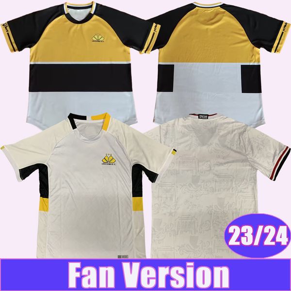 23 24 criciuma ec mens soccer jerseys home away short sleeves football shirt, Black;yellow
23 24 criciuma ec mens soccer jerseys home away short sleeves football shirt, Black;yellow