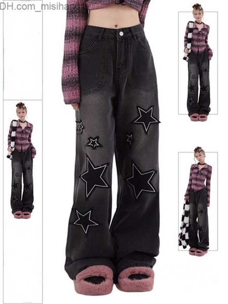 women's jeans houzhou y2k goth star black baggy jeans women's cyber punk retro 90s streetwear denim pants vintage hippie grunge wi, Blue
women's jeans houzhou y2k goth star black baggy jeans women's cyber punk retro 90s streetwear denim pants vintage hippie grunge wi, Blue