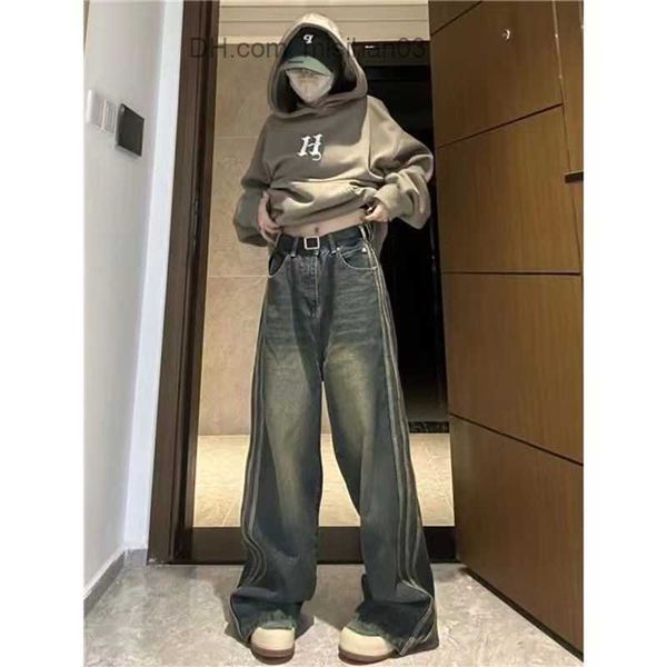women's jeans vintage blue high waist pocket jeans women's autumn pocket wide leg denim trousers women's loose straight pants
women's jeans vintage blue high waist pocket jeans women's autumn pocket wide leg denim trousers women's loose straight pants