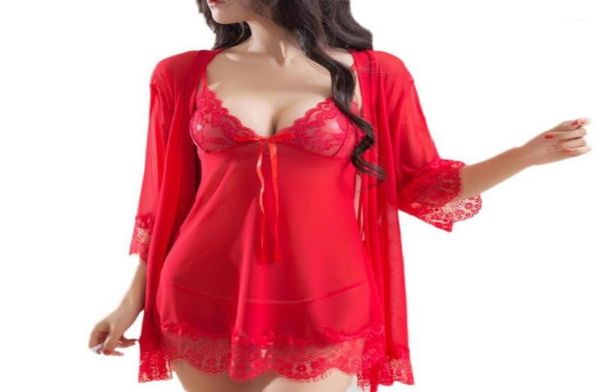 women pajamas set lace see through nightgown bow babydoll dress gstring pijamas femmes seamless underwear nightwear18779614, Black;red
women pajamas set lace see through nightgown bow babydoll dress gstring pijamas femmes seamless underwear nightwear18779614, Black;red