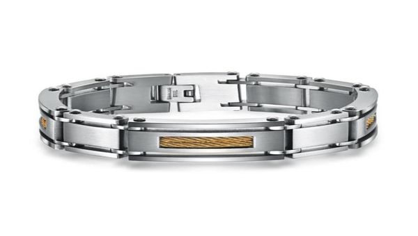 whole men link cable bracelet stainless steel jewish jewelry wire rope inlady width 16mm 3 row heavy88584625053692, Black
whole men link cable bracelet stainless steel jewish jewelry wire rope inlady width 16mm 3 row heavy88584625053692, Black