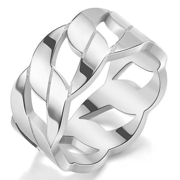 creative rings for men stainless steel ring cuban link chain design jewelry for dad mom boyfriend girlfriend yw421, Silver
creative rings for men stainless steel ring cuban link chain design jewelry for dad mom boyfriend girlfriend yw421, Silver