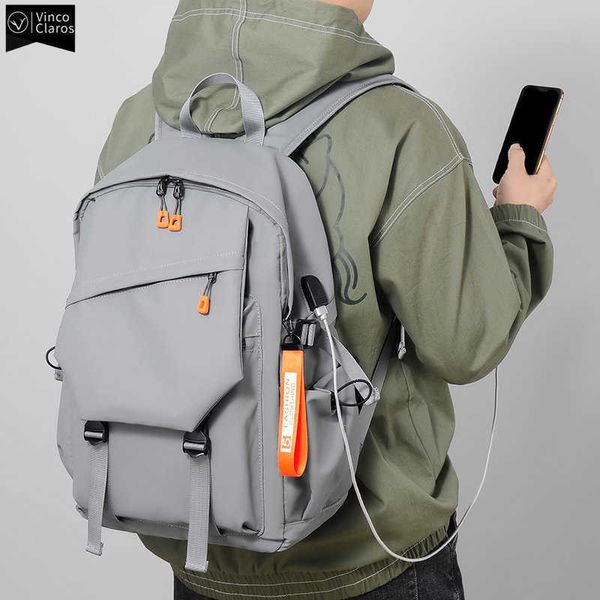 vc men's waterproof backpack simple solid urban man usb backpacks for men lightweight commuter lapbackpack trend school bag 0728
vc men's waterproof backpack simple solid urban man usb backpacks for men lightweight commuter lapbackpack trend school bag 0728