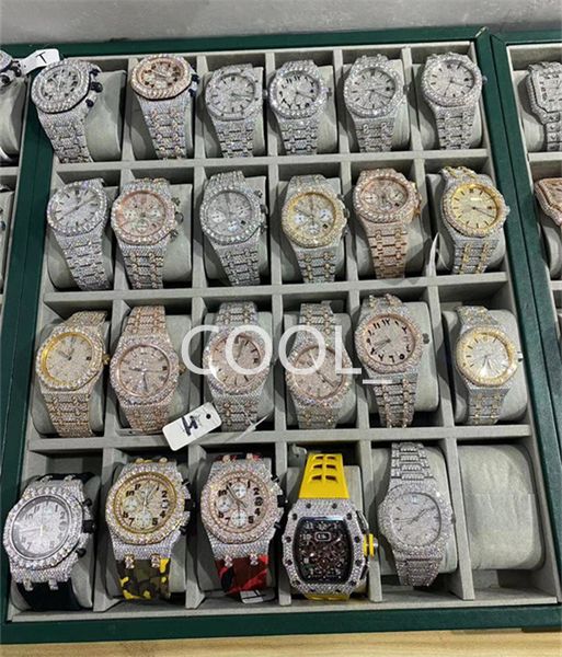 luxury mens watch for men designer movement watches diamond moissanite watch montre iced out watch automatic men's montre luxe mens lux, Slivery;brown
luxury mens watch for men designer movement watches diamond moissanite watch montre iced out watch automatic men's montre luxe mens lux, Slivery;brown