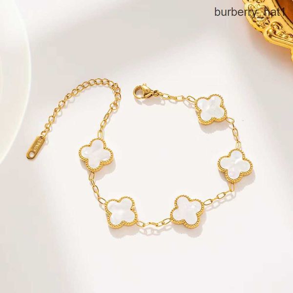 jewelry designer bracelet new four-leaf clover bracelet female south simple ins five-flower fritillary luck clover bracelet girl gift wholes, Black
jewelry designer bracelet new four-leaf clover bracelet female south simple ins five-flower fritillary luck clover bracelet girl gift wholes, Black