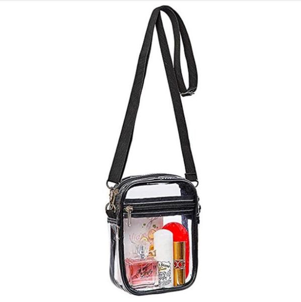pvc single shoulder crossbody bag portable waterproof shopping bag beach bag multifunctional storage travel bagfor men women black clear spo, Black;red
pvc single shoulder crossbody bag portable waterproof shopping bag beach bag multifunctional storage travel bagfor men women black clear spo, Black;red