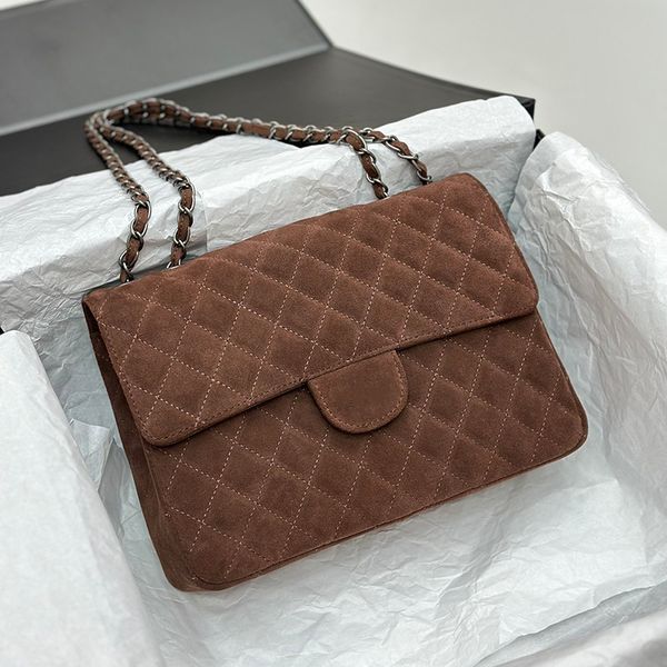 womens designer matte nubuck rubbed brown jumbo shoulder bag classic flap quilted luggage silver metal hardware matelasse chain handbag larg
womens designer matte nubuck rubbed brown jumbo shoulder bag classic flap quilted luggage silver metal hardware matelasse chain handbag larg