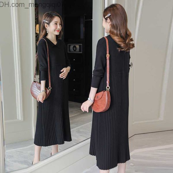 maternity dresses autumn thick warm knitted pregnant women's long dress pregnant women's winter fold pregnant women's sweater, White
maternity dresses autumn thick warm knitted pregnant women's long dress pregnant women's winter fold pregnant women's sweater, White
