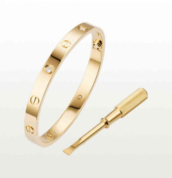 love screw bracelet designer bracelets 4 diamonds bangle luxury jewelry women accessories titanium steel alloy goldplated never f2410324, Black
love screw bracelet designer bracelets 4 diamonds bangle luxury jewelry women accessories titanium steel alloy goldplated never f2410324, Black