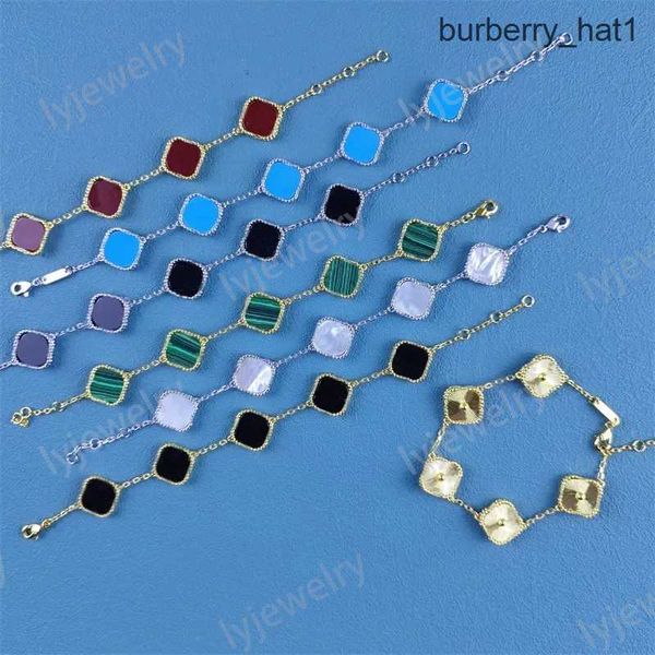classic 4/four leaf clover designer bracelet white red blue agate shell women mother charms bracelets 18k gold plated luxury gift wedding fa, Black
classic 4/four leaf clover designer bracelet white red blue agate shell women mother charms bracelets 18k gold plated luxury gift wedding fa, Black