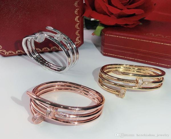 brands screw fashion nails gold bracelets women bangles punk for gift luxurious superior quality jewelry three circle bra1192556, Black
brands screw fashion nails gold bracelets women bangles punk for gift luxurious superior quality jewelry three circle bra1192556, Black