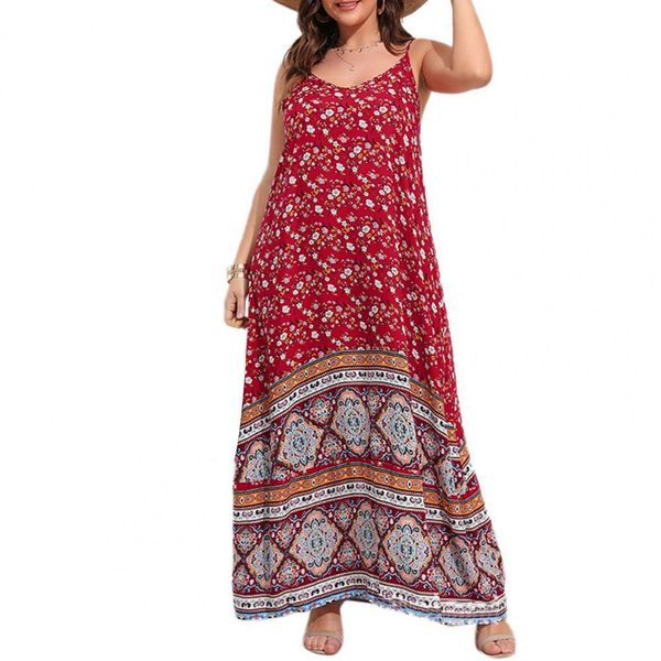 plus size dresses size summer beach maxi dres bohemian flower print sleeveless backless aline large hem loose strappy dress sundress 230727, Black
plus size dresses size summer beach maxi dres bohemian flower print sleeveless backless aline large hem loose strappy dress sundress 230727, Black