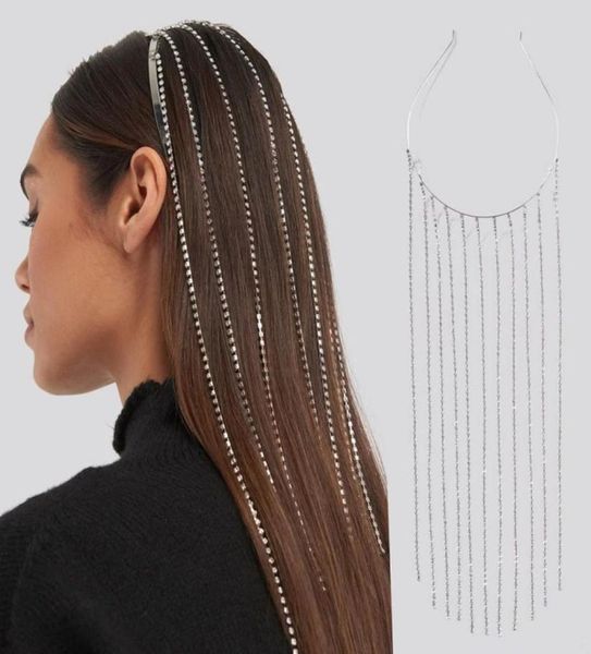 full rhinestone long tassel crystal headband headpiece for women bijoux hair hoop head chain accessories wedding hairband party je8618460, Silver
full rhinestone long tassel crystal headband headpiece for women bijoux hair hoop head chain accessories wedding hairband party je8618460, Silver