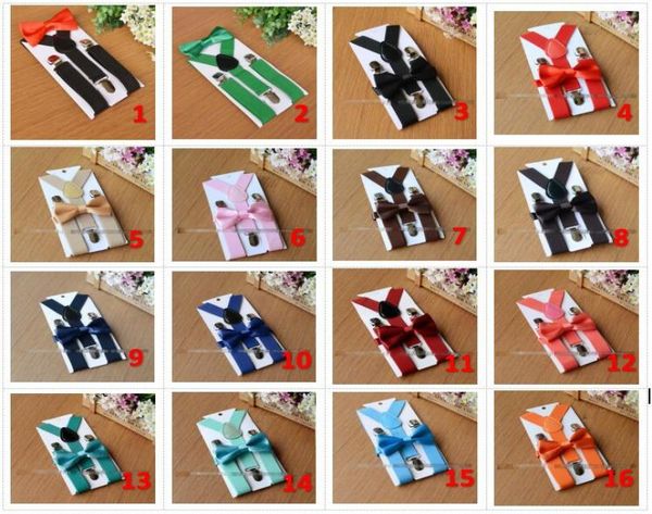 26 colors kids suspenders bow tie set for 110t baby braces elastic yback boys girls suspenders accessories1253263, Black
26 colors kids suspenders bow tie set for 110t baby braces elastic yback boys girls suspenders accessories1253263, Black