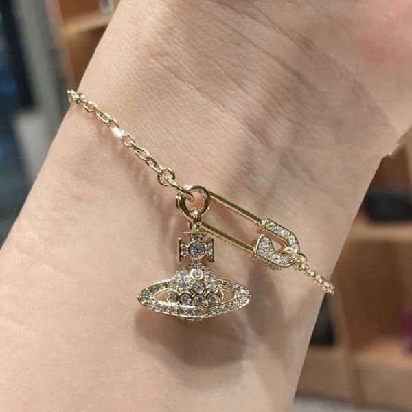 western empress dowager star pin earth vivian classic temperament full diamond personality paper clip planet bracelet, Golden;silver
western empress dowager star pin earth vivian classic temperament full diamond personality paper clip planet bracelet, Golden;silver