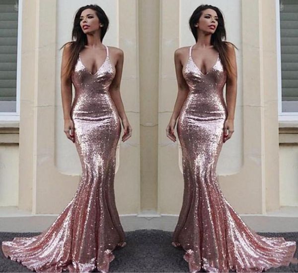 rose gold mermaid bridesmaid dresses for wedding simple sequined halter maid of honor gowns custom made long bridesmaid8809267, White;pink
rose gold mermaid bridesmaid dresses for wedding simple sequined halter maid of honor gowns custom made long bridesmaid8809267, White;pink