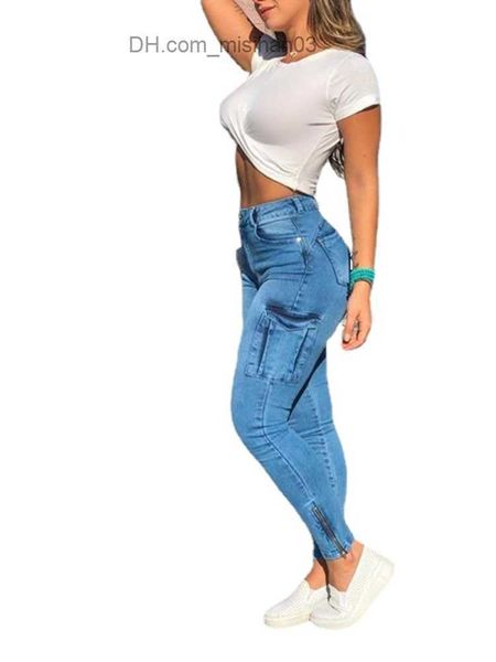 women's jeans women's high waist jeans 2023 spring/summer tight large size black pencil jeans vintage pocket zipper denim z230728, Blue 
women's jeans women's high waist jeans 2023 spring/summer tight large size black pencil jeans vintage pocket zipper denim z230728, Blue