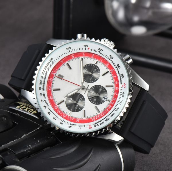 new designer quartz movement watches men luxury rubber strap watch multi-function chronograph montre clocks ing, Slivery;brown
new designer quartz movement watches men luxury rubber strap watch multi-function chronograph montre clocks ing, Slivery;brown