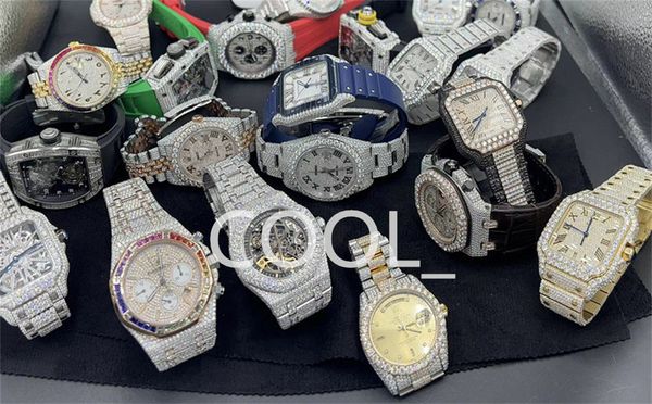 luxury mens watch for men designer movement watches diamond moissanite watch montre iced out watch automatic men's montre luxe mens lux, Slivery;brown
luxury mens watch for men designer movement watches diamond moissanite watch montre iced out watch automatic men's montre luxe mens lux, Slivery;brown