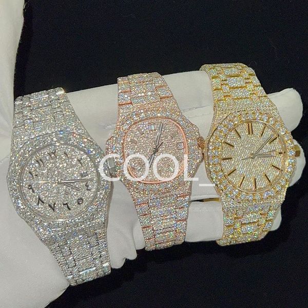 luxury mens watch for men designer movement watches diamond moissanite watch montre iced out watch automatic men's montre luxe mens lux, Slivery;brown
luxury mens watch for men designer movement watches diamond moissanite watch montre iced out watch automatic men's montre luxe mens lux, Slivery;brown