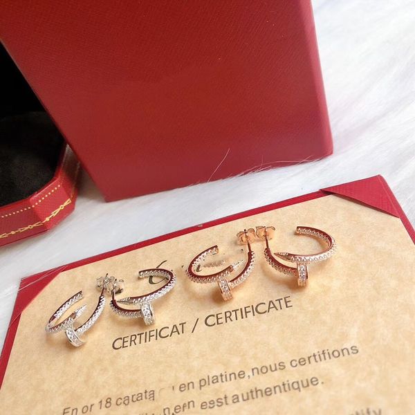 luxury earrings charm juste brand designer s925 sterling silver full crystal nail stud round small loop hoop love stud earrings with box for, Golden
luxury earrings charm juste brand designer s925 sterling silver full crystal nail stud round small loop hoop love stud earrings with box for, Golden