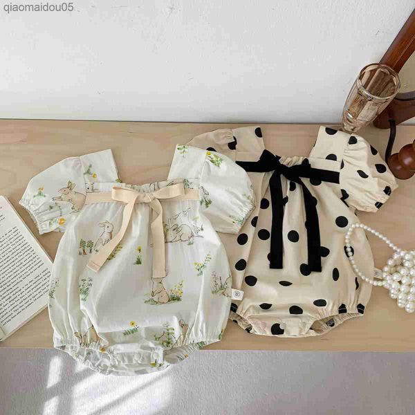 summer baby and child onesie polka dot bow girl baby bubble sleeve cover fart clothing out climbing suit newborn baby things l230712, Blue
summer baby and child onesie polka dot bow girl baby bubble sleeve cover fart clothing out climbing suit newborn baby things l230712, Blue