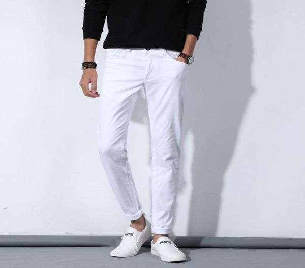 luxury men white jeans fashion casual classic style slim fit soft trousers male brand advanced stretch denim pants13153214, Blue
luxury men white jeans fashion casual classic style slim fit soft trousers male brand advanced stretch denim pants13153214, Blue