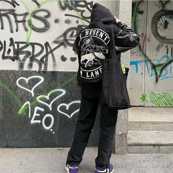 mens jacket alphabet embroidered baseball jacket spring fashion loose jacket vicious dog pattern biker jacket, Black;brown
mens jacket alphabet embroidered baseball jacket spring fashion loose jacket vicious dog pattern biker jacket, Black;brown