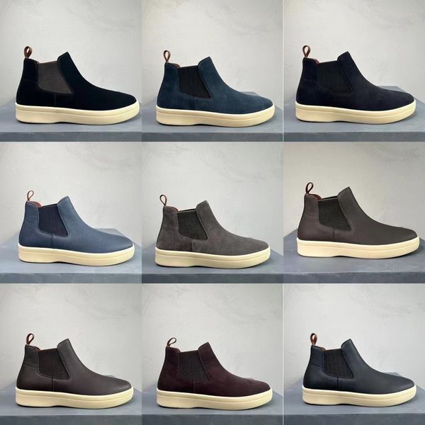 velvet real leather mens loro short boots luxury designer lp platform shoes flats ankle boot mocassin plus size 45 46 hombre, Black
velvet real leather mens loro short boots luxury designer lp platform shoes flats ankle boot mocassin plus size 45 46 hombre, Black