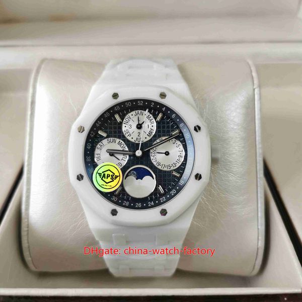 super factory mens watch 41mm 26579cb perpetual calendar moon phase white ceramic bezel bracelet watches cal.5134 movement mechanical automa, Slivery;brown
super factory mens watch 41mm 26579cb perpetual calendar moon phase white ceramic bezel bracelet watches cal.5134 movement mechanical automa, Slivery;brown