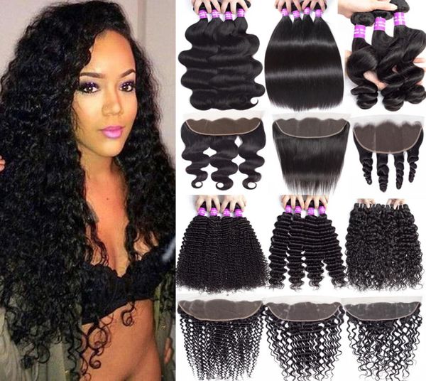 9a brazilian virgin hair bundles with closure 13x4 ear to ear lace frontal straight deep wave curly human hair bundles with lace f7132636, Black
9a brazilian virgin hair bundles with closure 13x4 ear to ear lace frontal straight deep wave curly human hair bundles with lace f7132636, Black