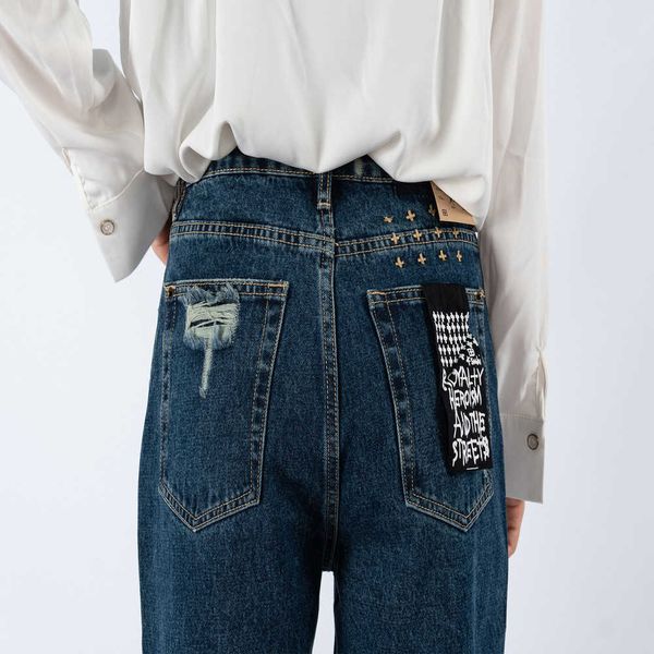 waist ksubi europe and the united states ks straight high barrel outside slit design dark blue denim pants woman
waist ksubi europe and the united states ks straight high barrel outside slit design dark blue denim pants woman
