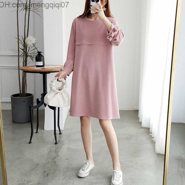 maternity dresses pregnant women's autumn care clothing spring and autumn cotton long sleeved loose fitting fashion pregnant women', White
maternity dresses pregnant women's autumn care clothing spring and autumn cotton long sleeved loose fitting fashion pregnant women', White