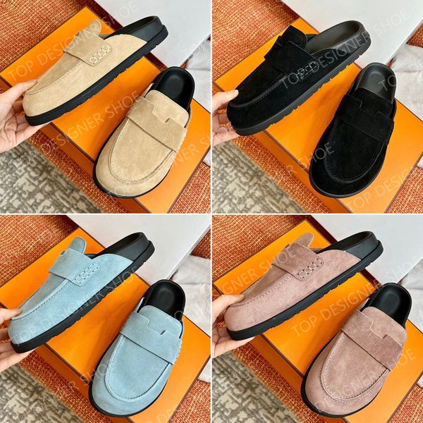 designer slippers ladies go sandals clogs suede loafers luxury brand loafers fashion outdoor boston beach muller slippers sizes 35-40 with b, Black
designer slippers ladies go sandals clogs suede loafers luxury brand loafers fashion outdoor boston beach muller slippers sizes 35-40 with b, Black