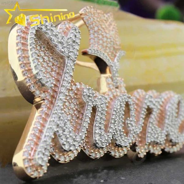 Custom 2 tones letter pendant 925 silver VVS moissanite rose flower letter iced out diamond pendant hiphop jewelry
Custom 2 tones letter pendant 925 silver VVS moissanite rose flower letter iced out diamond pendant hiphop jewelry