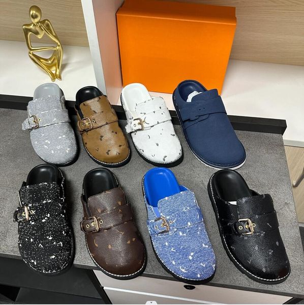 2023 men women sandals designer cosy flat comfort clogs slippers slides monograms mule luxury buckle strap leather beach summer gold-tone bu, Black
2023 men women sandals designer cosy flat comfort clogs slippers slides monograms mule luxury buckle strap leather beach summer gold-tone bu, Black