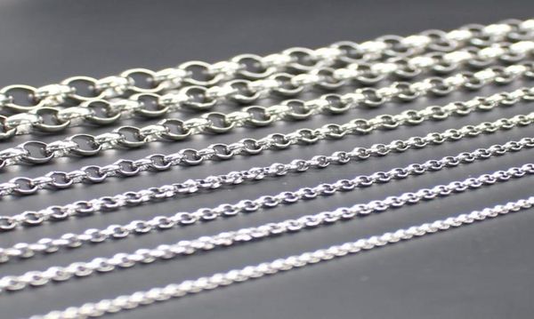 12meter lot whole stainless steel round rolo chain link diy jewelry marking findings chains 25mm 3mm 4mm 6mm2378490, Silver
12meter lot whole stainless steel round rolo chain link diy jewelry marking findings chains 25mm 3mm 4mm 6mm2378490, Silver