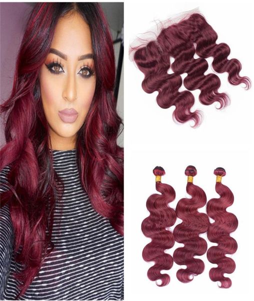 9a brazilian burgundy hair with lace frontal closure 13x4inch body wave 99j wine red human hair bundles with ear to ear full fron3417412, Black;brown
9a brazilian burgundy hair with lace frontal closure 13x4inch body wave 99j wine red human hair bundles with ear to ear full fron3417412, Black;brown